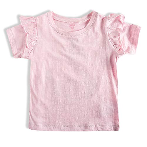 Blusa Manga Curta Cisne Paetês, Tip Top, Kids Menina, Rosa, 6