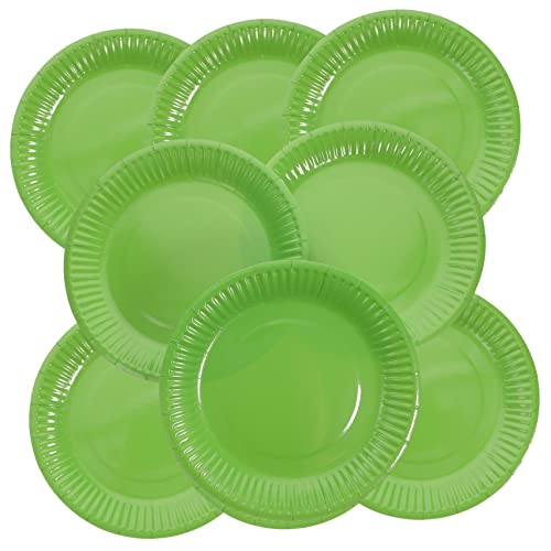 UPKOCH 100 Pcs 7 Polegadas Bandeja De Papel Papel Verde Manual Caixa Descartável Infantil
