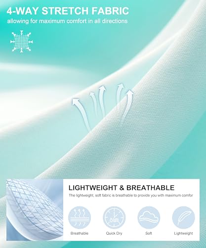 Image of Women's Short Sleeve Workout Shirts UPF 50+ Sun Protection T-Shirts Quick Dry Breathable Gym Running Hiking Tops for Women