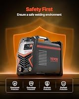 VEVOR MMA-Schweißgerät, 205A 2-in-1 MMA Lift TIG-Stabschweißgerät, IGBT-Inverter-Schweißgerät mit Digitalanzeige, Hot Start Arc Force Anti-Stick (Lift-Brenner nicht im Lieferumfang enthalten) – Ansicht 4