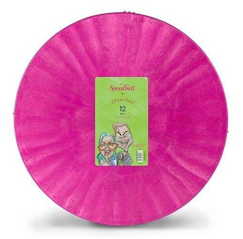Speedball 12 Inch Round Universal Pottery Wheel Bat, Pink, Special Edition Color for Ceramics and Clay Work
