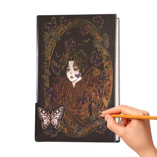 Goth Journal haut de gamme avec impression chaude et finitions rétro pour collectionneur