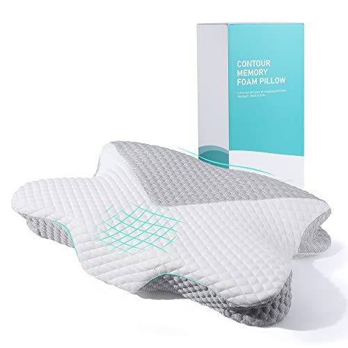 Wemore Side Sleeper Pillow For Neck And Shoulder Pain Relief, Adjustable Shredded Memory Foam Pillow With Ergonomic Memory Foam Pillow Orthopedic Neck Pillow For Side, Back And Stomach Sleepers #TOP28