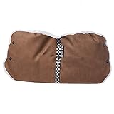 Gesslein Handmuff Handwärmer für Kinderwagen/Buggy aus hochwertigem Lederimitat In Farbe tabak