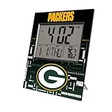 Keyscaper Green Bay Packers Quadtile Digital Desk Clock