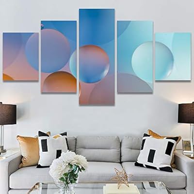 SIGNWIN 5 Panel Canvas Wall Art Modern Art...