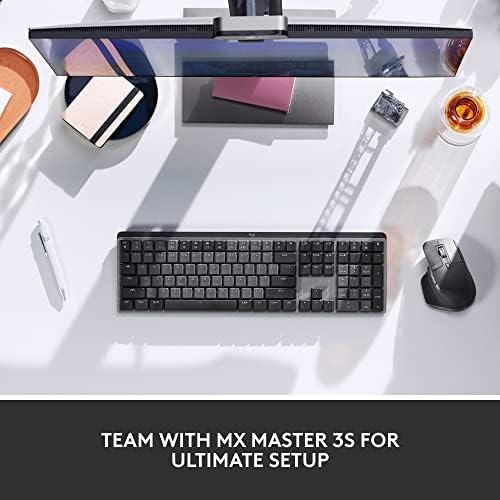 Logitech MX Mechanical Wireless Illuminated Keyboard Tactile - Graphite — view 10