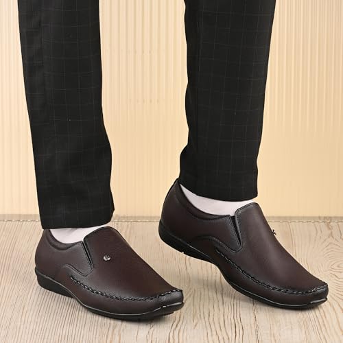 Image of Centrino Formal Shoe for Men | Cushioned Insole for Better Comfort | Stylish Slip-on for Boys | Perfect for Office Wear & Formal Dress (9788)