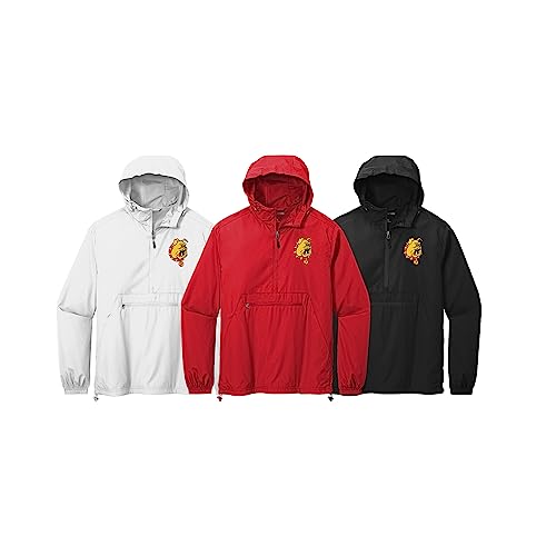 Sorority Letters Shop Ferris State University Bulldogs Windbreaker - Packable Anorak Pullover2
