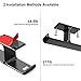 All Aluminum Headset & Headphone Stand Hanger Under Desk Headphone Holder Hook with Strong Adhesive & Screws, Desk Accessories for PC Gaming Headset Holder Mount, Office Table Shelf Storage,Bag Hooks