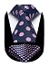 SetSense Men's Polka Dot Jacquard Woven Tie Necktie Set 8.5 cm / 3.4 inches in Width Pink / Navy Blue