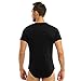 Men Short Sleeve Shorts Set Jumpsuit Bodysuit Pajama One Piece Round Neck Home Pajamas Rompers Basic Onesie Black