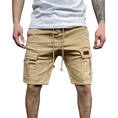Short cargo avec plusieurs poches fonctionnelles et coupe ajustée