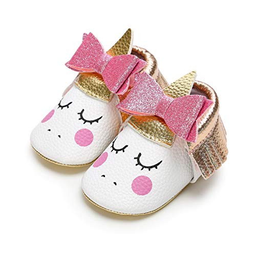 Fmyfwy Baby Girls Unicorn Cake Smash 1St Birthday Princess Outfits Cotton Romper Rainbow Tutu Skirt Unicorn Headband Shoes White 6-12M #TOP5