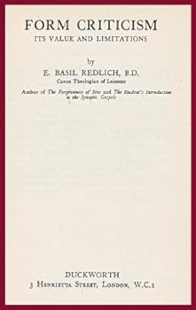 Hardcover Form criticism: Its value and limitations (Studies in theology) Book