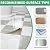 40-Pack Peel and Stick Tile Vinyl Floor Glossy 12x 12 inch, Waterproof Stick on Tiles for Bathroom, Kitchen, Dining Room, Cover 40 Sq. Ft, Light Grey&White Marble (20 per Color)