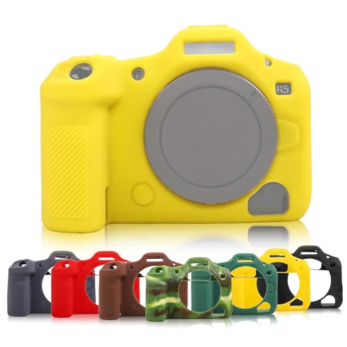 Toileum �J�����V���R���ی�P�[�X for �L���m��EOS R5II/R5 Mark II�J�����p �y�� ����~�ߐ݌v �S�@�̕ی�J�o�[���O��(�X�^�C�� A,�C�G���[)