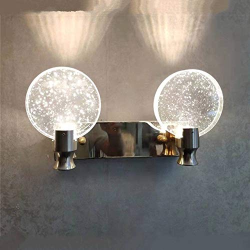 Preisvergleich Produktbild Jgzwlkj Kompaktspiegel Einfache Schlafzimmer Wohnzimmer Kristallwand-Lampen-Spiegel-Front-Lampe Badezimmer Make-up-Lampe Wandleuchten Hauptdekor-Leuchten Spiegel-Licht