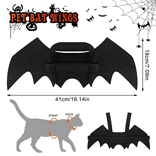 Crewell Fledermaus Kostüm für Katzen & Hunde, Schwarz, Filz, Größe 36 cm, Halloween