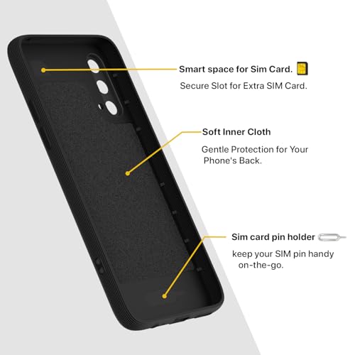 Image of Pikkme Back Cover for Oneplus Nord CE 5G Camera Protection 3D Hexa Cube Design Silicone Protective Bumper Case (Black)