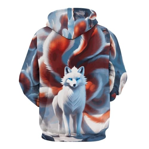 Zakqeik Hoodies for Men Women Pullover Cool Hoodie Black Dragons Graphic Novelty Hooded Sweatshirts3