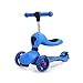 Scooter de Coup de Pied 2 en 1 avec siège Amovible, Support Enfant Enfant Jouet, Pont Large, Feux de Roue Clignotant, pour garçons/Filles de 2-6 Ans