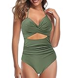 YJING Damen Cup E Badeanzug Bunt Badeanzug Gr Badeanzug Jugendliche Lang Badeanzug GrößE Bride Badeanzug Gr Badeanzug Puppe Badeanzug Langarm Badeanzugstoff Puppen Badeanzug 09 Grün L