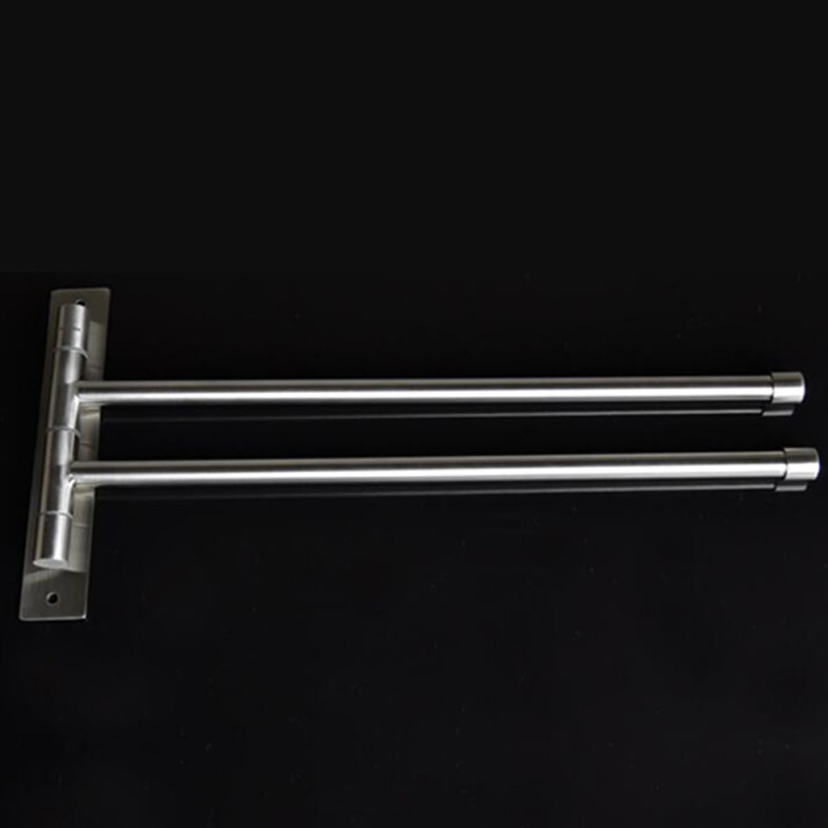 Acero Inoxidable Toallero de Pared Dos Barras Giratorias