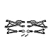 1Set Rc Car Toys Games Parts Alloy CNC Suspension Arm Kit Fit for 1/5 HPI ROFUN BAHA ROVAN KM Baja 5B 5T 5SC Black - (Color: Black)