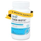 SFI Health Klaire Labs Saccharomyces Boulardii Probiotic - Acid Resistant & Shelf-Stable Supplement to Support Healthy Yeast Balance, Immune & Digestive Health - Hypoallergenic, Dairy-Free (120ct)