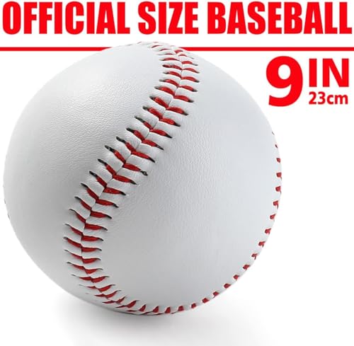 HolyElks Baseball Hardball,Game Baseballs for Youth Players Training,Standard Size and Weight (Hard Ball 3pc)