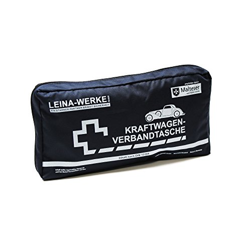 Leina-WERKE 11101 Sac de Premiers Secours Elegance, Bleu/Blanc