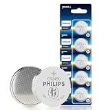 Philips CR2450 3V Lithium Battery (5 Pack), Long-Lasting 2450 Batteries, CR 2450 Battery for Car Key Fob, Remote Controls