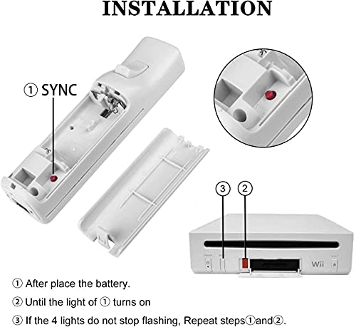 Image of Porro Fino Wii Controller Motion Plus, Remote Motion Controller with Silicon Case Compatible Nintendo Wii and Wii U White