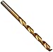 10 PACK 3/16" TITANIUM COATED HSS DRILL BITS FOR WOOD, METAL & PLASTIC