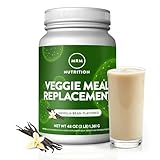 MRM Nutrition Veggie Meal Replacement Protein - Vanilla Bean Flavored, 22g Vegan Protein for Women & Men, Macronutrient Formula with Enzymes & Amino Acids - 28 servings