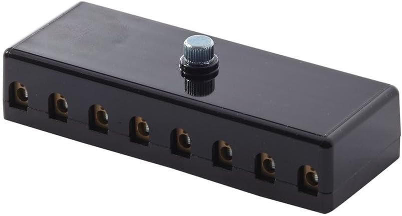 HELLA 8JD 002 290-201 Fuse Box - 8-Pin - 8A - Black - Plug: Screw Contact