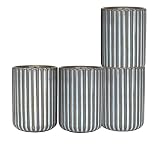 Saumo 4 er Set 300 ml Hochwertige Handgefertigte Kaffeetassen/becher aus Keramik – Kaffeetasse/Teetasse ohne Henkel – Ideal als Cappuccino, Latte Macchiato, Kaffee, Tee, Becher/Tassen