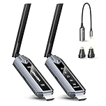 VENTION Wireless HDMI Transmitter and Receiver 656FT/200M for Laptop/PC, 2.4G+5G Plug & Play Wireless HDMI Extender Kit 4K Decode to Monitor from PC/Projector/TV Box(1TX+1RX)