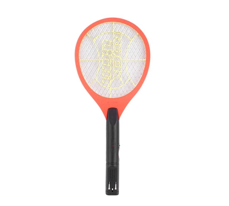 Electric Mosquito Racket Bat Swatter, Bug Zapper Fly Killer | Battery Powered, Triple Layer Mesh, Indoor & Outdoor Use, Ergonomic Handle, Insect Zapper-image-36