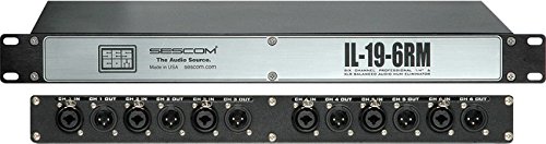 Sescom IL-19-6RM 6-Channel In-Line Rackmount Isolation Hum Eliminator-by-Sescom