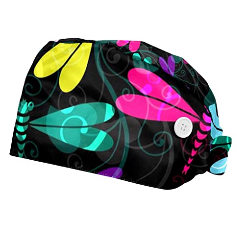 Chapeaux de travail libellules : lot de 2 casquettes pour hommes et femmes