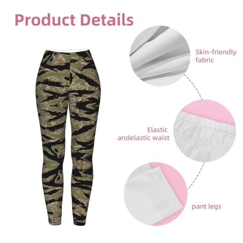 Leggings de compresión suaves que no transparentan camuflaje 6