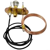 Bruciatore pilota a triplo foro per stufe a GPL con sicurezza ODS integrata e cavi di accensione estesi da 900 mm