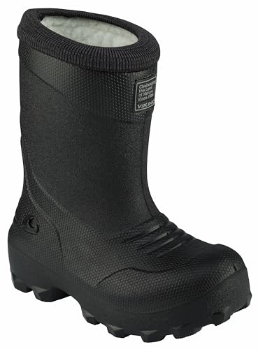 Viking Fr​o​s​t​ Fi​g​h​t​e​r​, Botas de Nieve, Unisex niños, Black/Grey , 39 EU