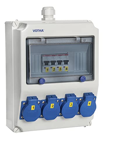 VOTHA® Wandverteiler - verdrahtet"WORMS" ohne FI-Schalter Cover