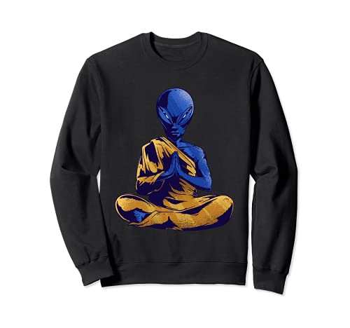 Alien Hippie Yoga Meditation zen Namaste UFO Buda Regalo Sudadera