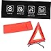 FAVOMOTO Reflective Warning Triangle for Roadside Safety Car Emergency Triangle Frame Essential Roadside Assistance Tool for Vehicles