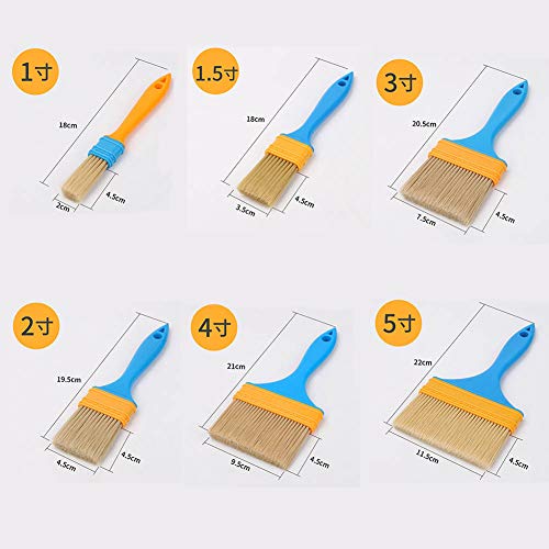 BESLIME 7Pcs Pennelli da Pittura, per Pittori e