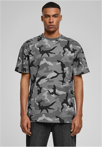 Urban Classics Męski t-shirt Heavy Oversized Camo Tee, Dark Camo, M